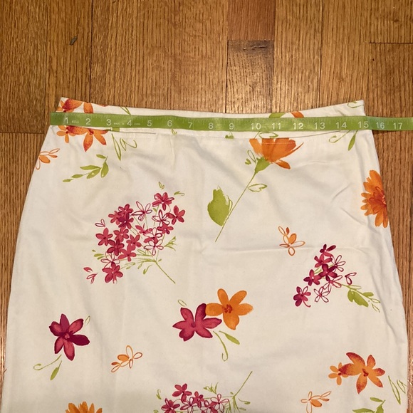 Valerie Stevens Cotton Pink and Cream Skirt Size 8 - Picture 3 of 9